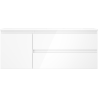 Mexen Orio 120 cm bathroom cabinet with Otis sink right, 2S, 1D, white gloss - 91A13-12047-3-BBFFF00-W18P00