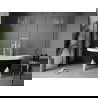 Mexen Retro freestanding bathtub 150 x 73 cm, White/Black, white legs - 53251507375-20