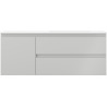 Mexen Orio bathroom cabinet 120 cm with right Otis washbasin, 2S, 1D, gray matte/white matte - 91A13-12047-3-BBFFF62-W18P01