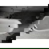 Mexen Retro freestanding bathtub 150 x 73 cm, White/Black, black legs - 53251507375-70