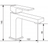 Mexen Uno washbasin faucet, chrome - 71400-00