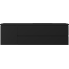 Mexen Orio 160 cm bathroom cabinet with right Otis sink, 2S, 1D, black matte - 91A13-16047-3-BBFFF71-W18P71