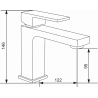 Mexen Uno washbasin tap, gold - 71400-50