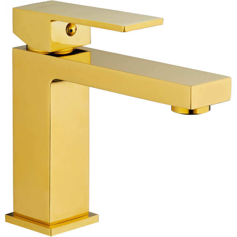 Mexen Uno washbasin tap, gold - 71400-50