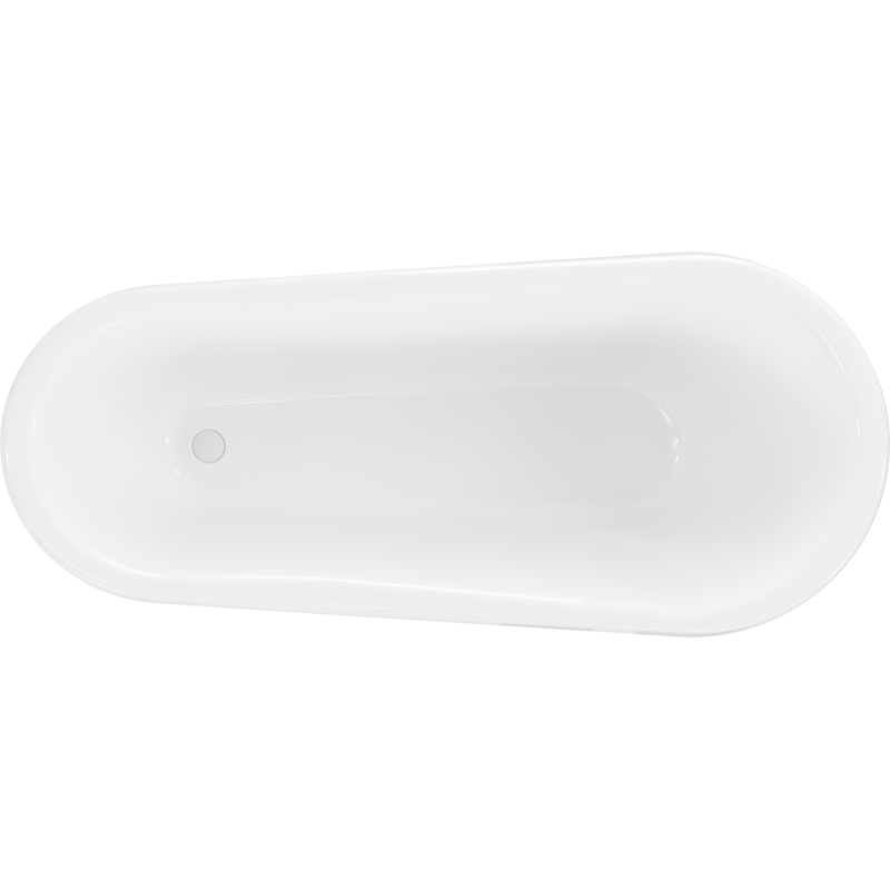 Mexen Retro freestanding bath 170 x 75 cm, white, white legs - 53251707500-20