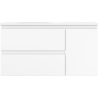 Mexen Orio bathroom cabinet 90 cm with Vela left washbasin, 2S, 1D, white matte - 91A13-09047-3-BBFFFF01-W23L01