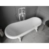 Mexen Retro freestanding bath 170 x 75 cm, white, white legs - 53251707500-20