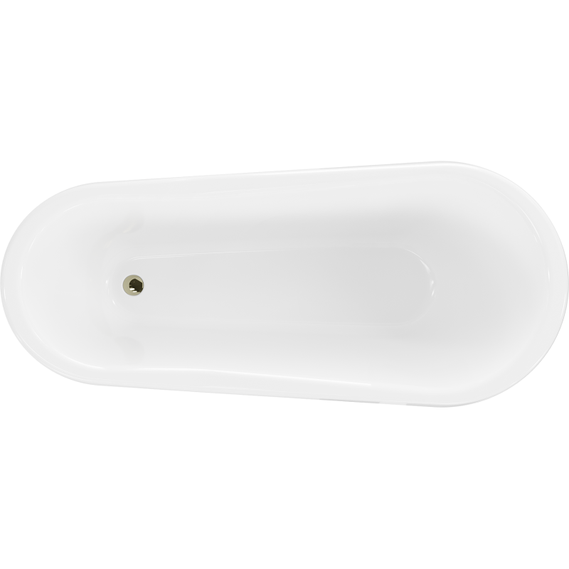 Mexen Retro freestanding bathtub 170 x 75 cm, white, gold legs - 53251707500-50