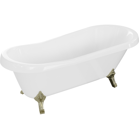 Mexen Retro freestanding bathtub 170 x 75 cm, White, gold legs - 53251707500-50
