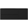 Mexen Orio 120 cm bathroom cabinet with Vela left sink, 2S, 1D, black matte - 91A13-12047-3-BBFFF71-W23L71