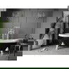 Mexen Retro freestanding bathtub 170 x 75 cm, White/Black, white legs - 53251707575-20