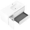 Mexen Orio bathroom cabinet 90 cm with Vela right sink, 2S, 1D, white matte - 91A13-09047-3-BBFFFF01-W23P01