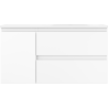 Mexen Orio bathroom cabinet 90 cm with Vela right sink, 2S, 1D, white matte - 91A13-09047-3-BBFFFF01-W23P01
