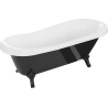 Mexen Retro free-standing bathtub 170 x 75 cm, white/black, black legs - 53251707575-70