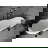 Mexen Retro freestanding bathtub 170 x 75 cm, White/Black, black legs - 53251707575-70