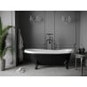 Mexen Retro free-standing bathtub 170 x 75 cm, white/black, black legs - 53251707575-70