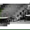 Mexen Retro freestanding bathtub 170 x 75 cm, White/Black, black legs - 53251707575-70