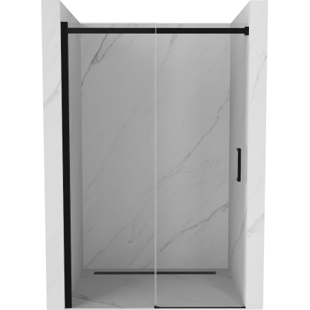 Mexen Omega sliding shower door 120 cm, Transparent, Black - 825-120-000-70-00