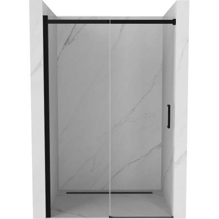 Mexen Omega Sliding Shower Door 140 cm, Transparent, Black 825-140-000-70-00