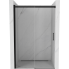 Mexen Omega Sliding Shower Door 140 cm, Transparent, Black 825-140-000-70-00