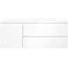 Mexen Orio bathroom cabinet 120 cm with Vela right sink, 2S, 1D, white gloss - 91A13-12047-3-BBFFF00-W23P00