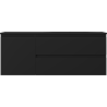 Mexen Orio 120 cm Bathroom Cabinet with Vela Right Sink, 2S, 1D, Matte Black - 91A13-12047-3-BBFFF71-W23P71