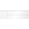 Mexen Orio 160 cm bathroom cabinet with Vela right sink, 2S, 1D, high gloss white - 91A13-16047-3-BBFFF00-W23P00