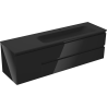 Mexen Orio 160 cm Bathroom Cabinet with Vela Right Sink, 2S, 1D, Black Gloss/Black Matte - 91A13-16047-3-BBFFF70-W23P71