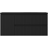 Mexen Rivel bathroom cabinet 120 cm with Vela right sink, 2S, 1D, ribbed, black matte - 91A23-10047-3-BBFFF71-W23P71