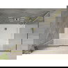Mexen Omega extendable shower cubicle 130 x 80 cm, Transparent, Gold + shower tray Flat - 825-130-080-50-00-4010