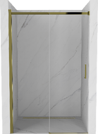Mexen Omega sliding shower door 100 cm, Transparent, Gold - 825-100-000-50-00