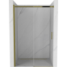 Mexen Omega 130 cm sliding shower door, transparent, gold - 825-130-000-50-00