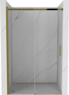Mexen Omega 130 cm sliding shower door, transparent, gold - 825-130-000-50-00