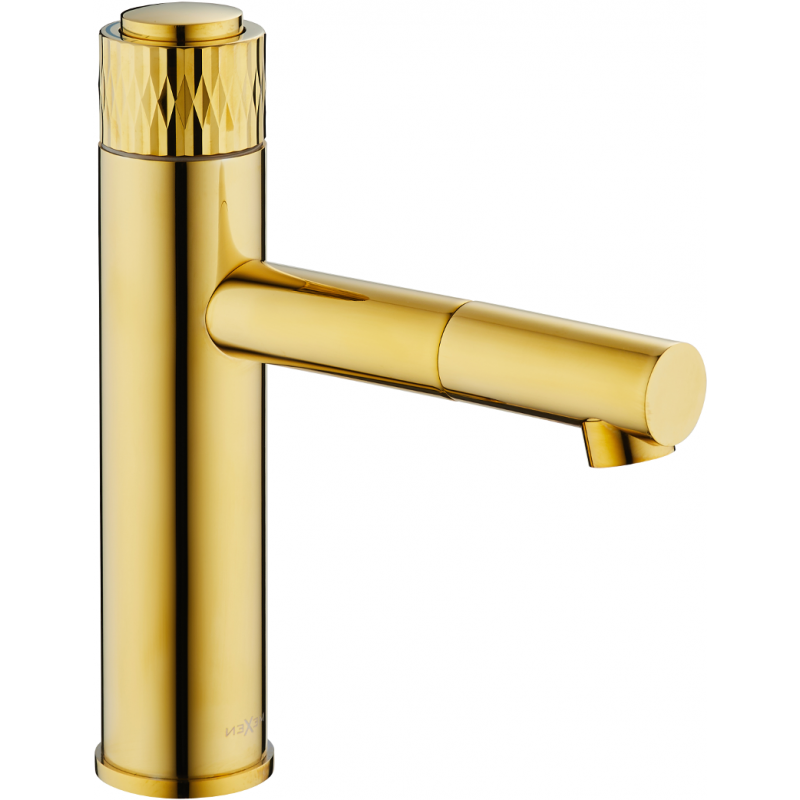 Mexen Diamond washbasin faucet, gold - 71500-50