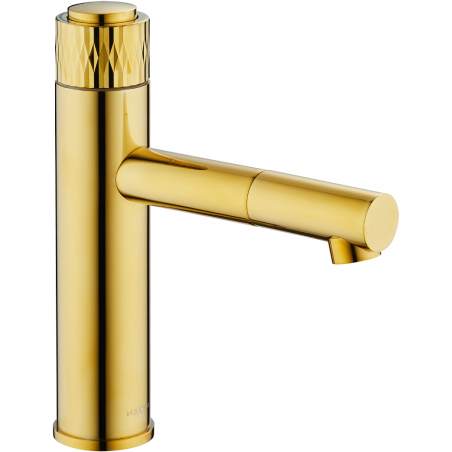Mexen Diamond washbasin tap, gold - 71500-50