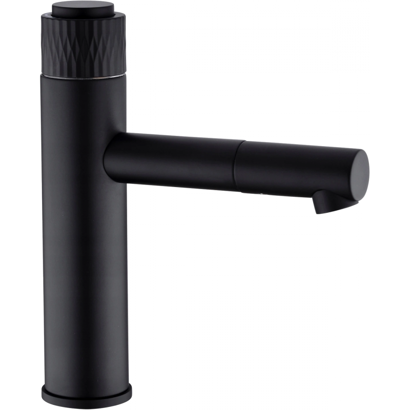 Mexen Diamond washbasin faucet, black - 71500-70
