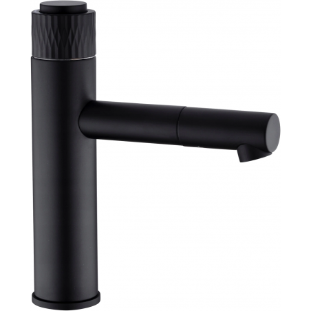Mexen Diamond washbasin faucet, black - 71500-70