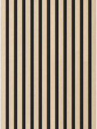 Mexen Lam-F Acoustic Wall Slats 275 x 30 cm, 8 mm Felt, Technical Veneer, Sand Oak - S105-275307-3015-001