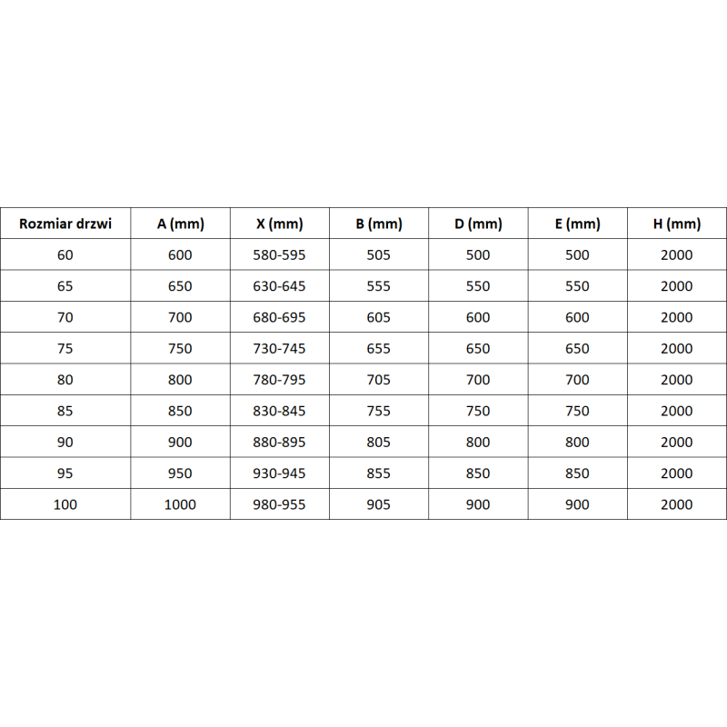 Mexen Mist-B left hinged shower door 80 cm, black frame, black - 8A2-080-000-70-70-L