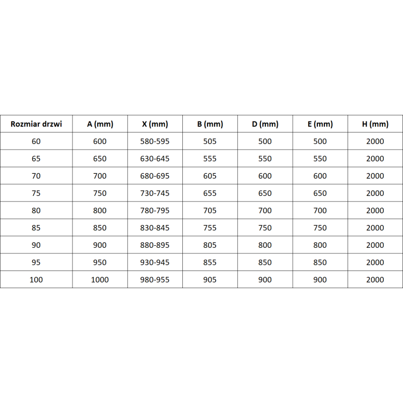 Mexen Mist-B left hinged shower door 100 cm, black frame, black - 8A2-100-000-70-70-L