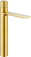 Mexen Zero+ tall washbasin faucet, gold - 71610-50