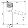 Mexen Zero+ basin tap, gold - 71600-50