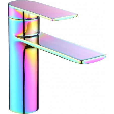 Mexen Zero washbasin tap, blue/pink - 71100-52