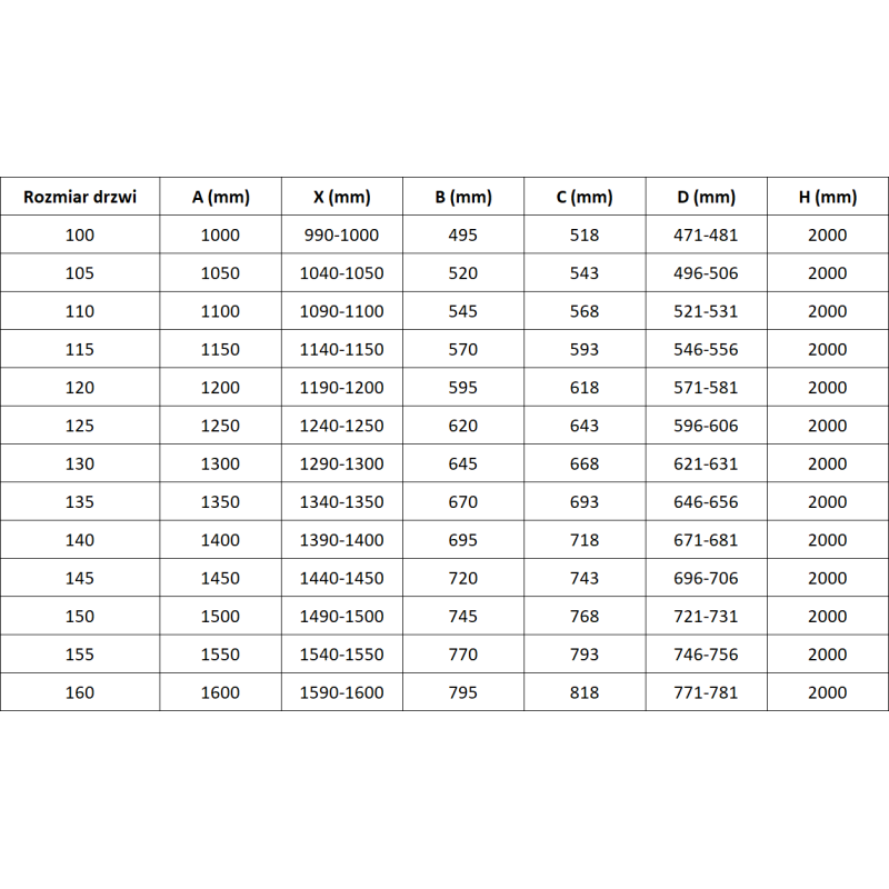 Mexen Rox sliding shower door 105 cm, transparent, chrome - 8C2-105-000-01-00