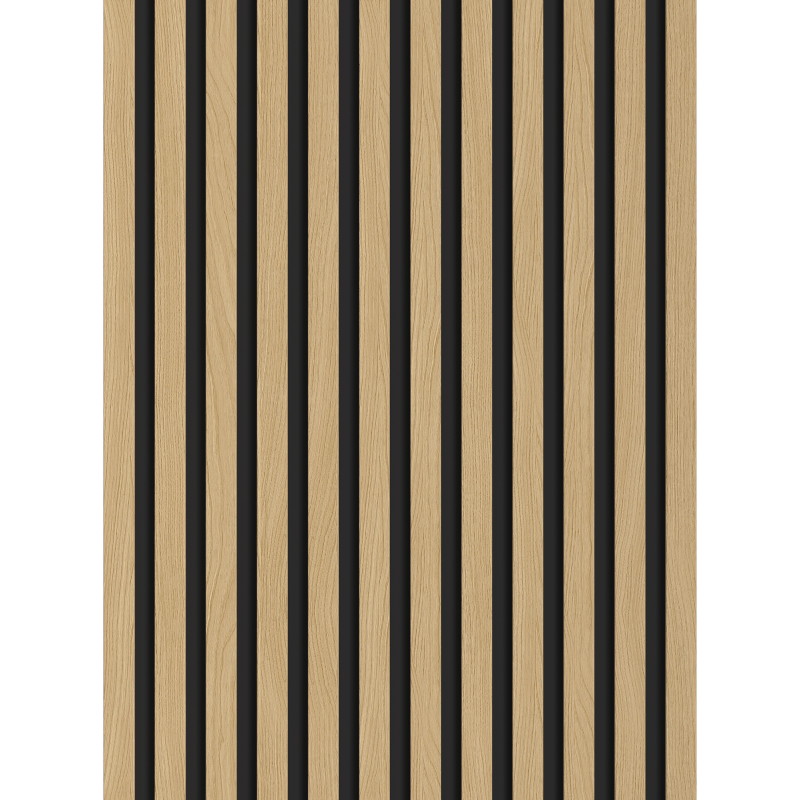 Mexen Lam-B wall slats 275 x 30 cm, 4 mm HDF board, technical veneer, Golden Oak - S100-275307-3015-003