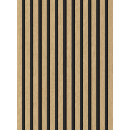 Mexen Lam-B wall slats 275 x 30 cm, 4 mm HDF board, technical veneer, Golden Oak - S100-275307-3015-003
