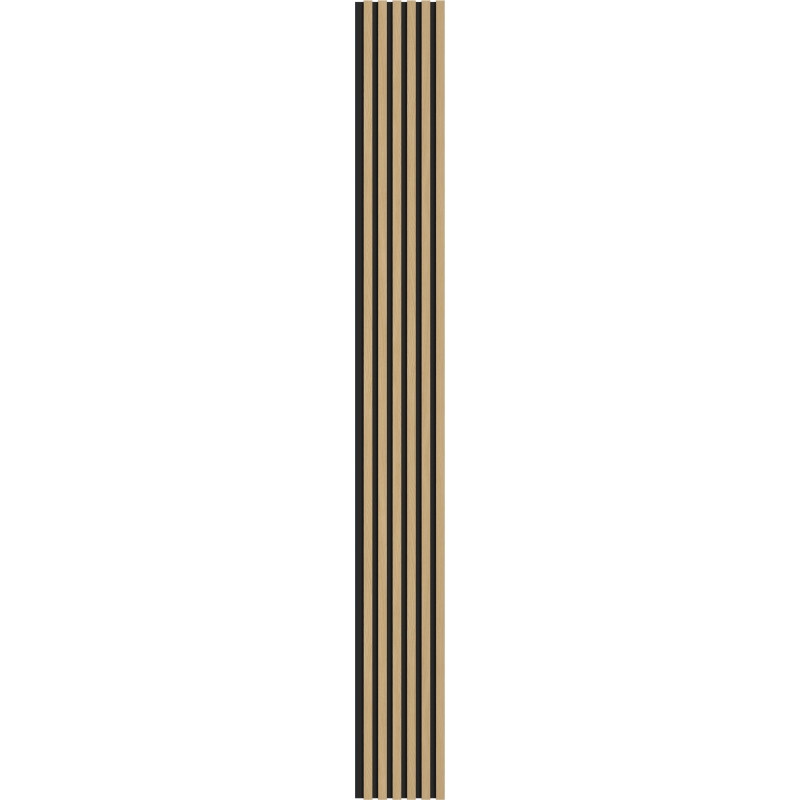 Mexen Lam-B wall slats 275 x 30 cm, 4 mm HDF board, technical veneer, Golden Oak - S100-275307-3015-003