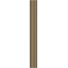 Mexen Lam-B wall slats 275 x 30 cm, 4 mm HDF board, technical veneer, Golden Oak - S100-275307-3015-003