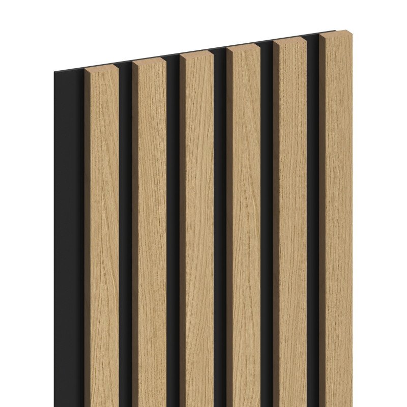 Mexen Lam-B wall slats 275 x 30 cm, 4 mm HDF board, technical veneer, Golden Oak - S100-275307-3015-003