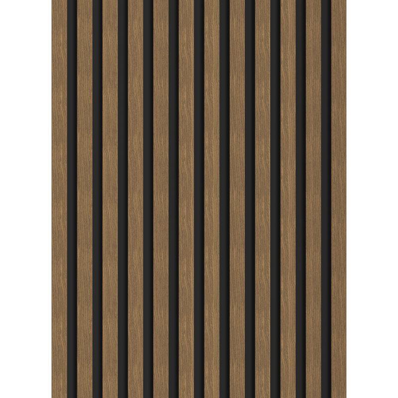 Mexen Lam-B wall slats 275 x 30 cm, 4 mm HDF board, technical veneer, Natural Walnut - S100-275307-3015-016